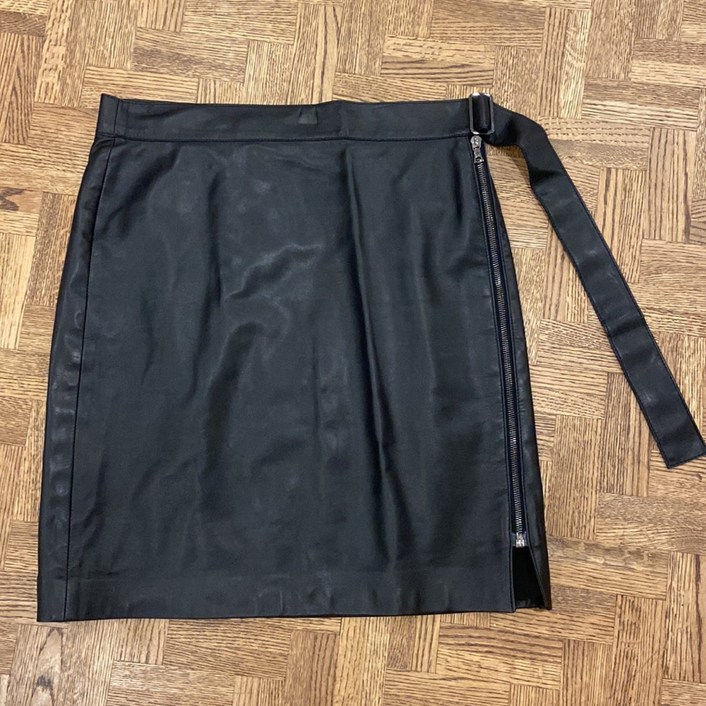 Judith & Charles Leather skirt.